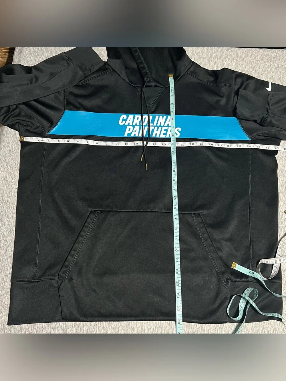 Nike NFL Onfield Carolina Panthers Black Pullover Hoodie